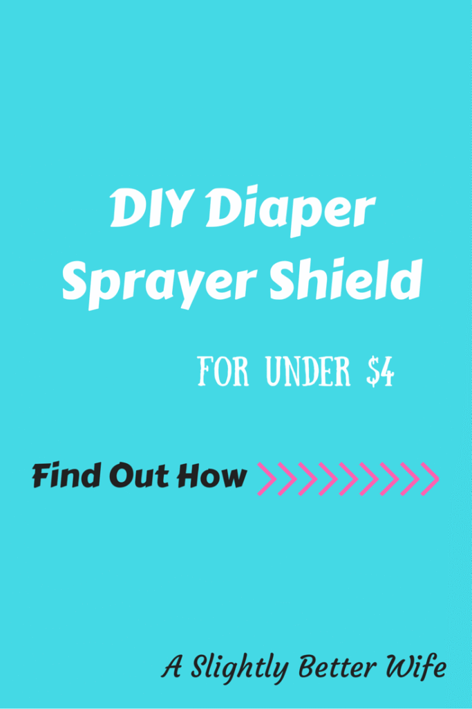 Want to create your own Diaper Sprayer Shield for cloth diapering? Would you prefer it costs less than 4? Me too! Click to learn how!